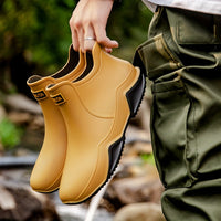 Trendy Outdoor Non-slip Rain Boots, Waterproof Shoes, Rain Shoes For Women & Men