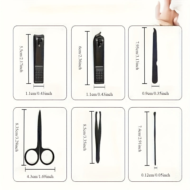 Nail Clippers Manicure Tool Set, With Portable Travel Case, Cuticle Nippers And Cutter Kit, Professional Nail Clippers Pedicure Kit, Grooming Kit For Travel