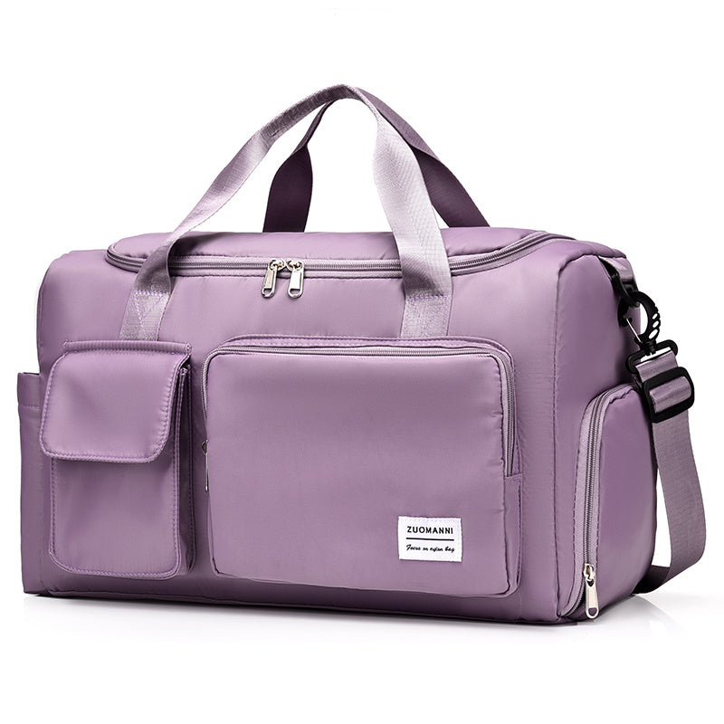 Unisex Large Capacity Travel Bag - Nylon, Gym Tote with Multiple Compartments, Adjustable Strap, and Durable Handles, Ideal for Women'S Duffle Bag, Gym Bag | Adjustable Strap Bag | Durable Handle Bag, Gym Bag