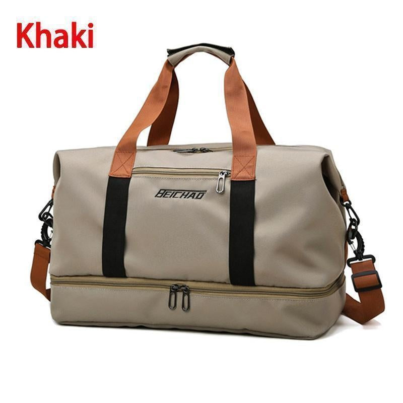 BERARDO Large Capacity Travel Bag for Men & Women, Durable Oxford Cloth Duffel with Dry/Wet Separation, Fixed Shoulder Strap in Multiple Colors - Ideal for Sports, Weekend Getaways & Casual Use, Duffle Bag for Travel