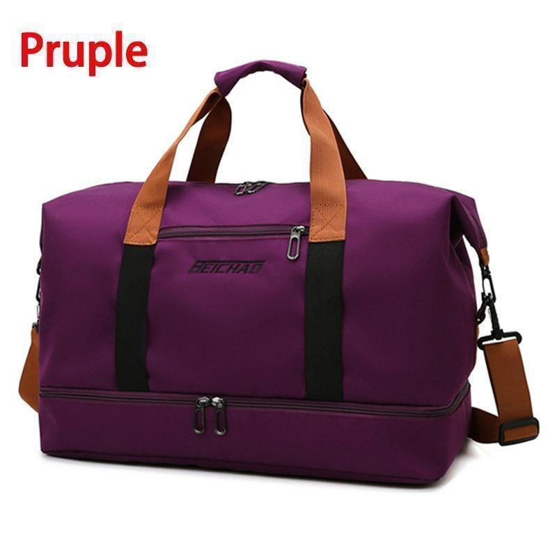 BERARDO Large Capacity Travel Bag for Men & Women, Durable Oxford Cloth Duffel with Dry/Wet Separation, Fixed Shoulder Strap in Multiple Colors - Ideal for Sports, Weekend Getaways & Casual Use, Duffle Bag for Travel