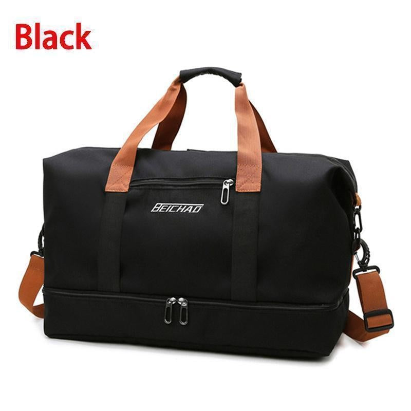 BERARDO Large Capacity Travel Bag for Men & Women, Durable Oxford Cloth Duffel with Dry/Wet Separation, Fixed Shoulder Strap in Multiple Colors - Ideal for Sports, Weekend Getaways & Casual Use, Duffle Bag for Travel