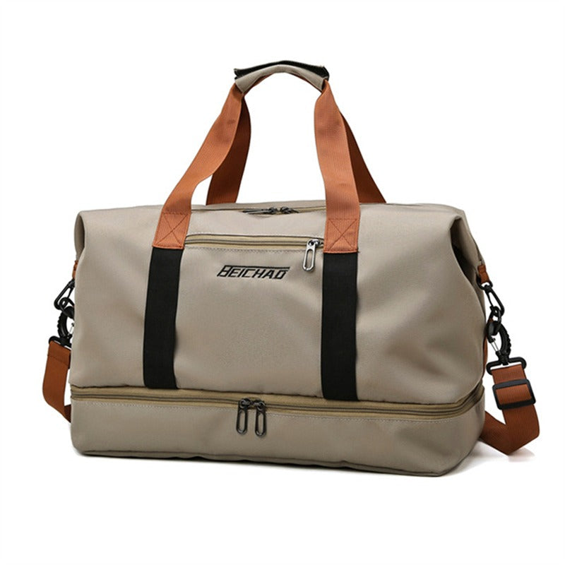 BERARDO Large Capacity Travel Bag for Men & Women, Durable Oxford Cloth Duffel with Dry/Wet Separation, Fixed Shoulder Strap in Multiple Colors - Ideal for Sports, Weekend Getaways & Casual Use, Duffle Bag for Travel