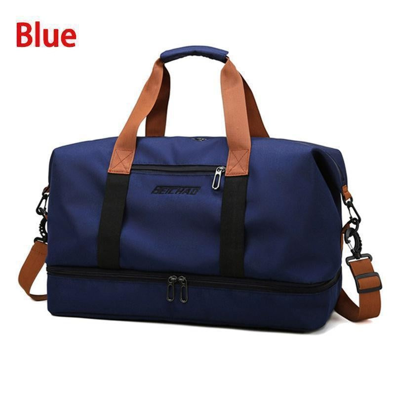 BERARDO Large Capacity Travel Bag for Men & Women, Durable Oxford Cloth Duffel with Dry/Wet Separation, Fixed Shoulder Strap in Multiple Colors - Ideal for Sports, Weekend Getaways & Casual Use, Duffle Bag for Travel