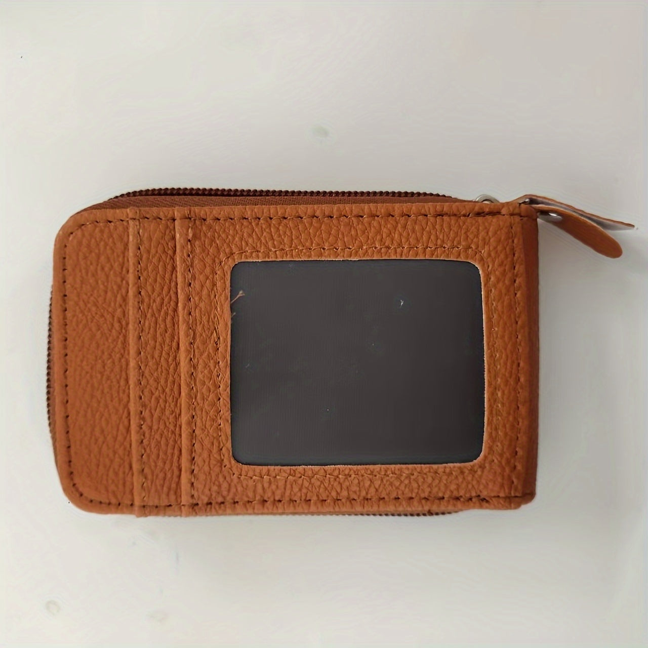 RFID Blocking Multi-Card Wallet with Zipper, Mini Coin Purse with Clear Window for Travel and Everyday Use
