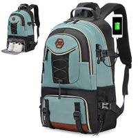 Outdoor Travel Backpack With Large Capacity For Sports Camping, Suitable For Men And Women With 17-inch Laptop Compartment