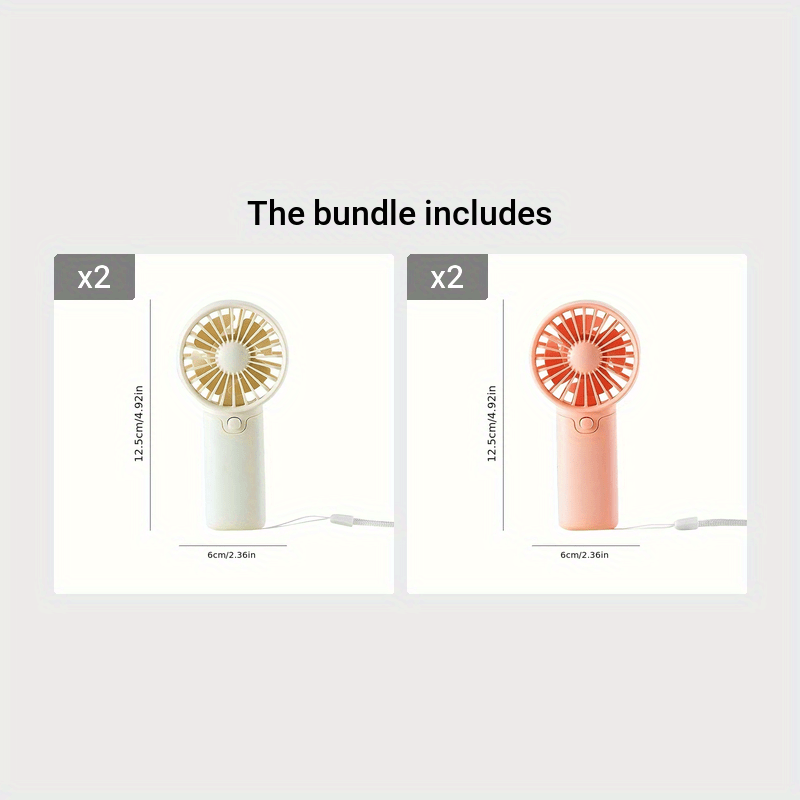 Ultra-Portable Mini Battery Fan - Handheld & Convenient, Instantly Cool Anywhere - Perfect for Office, Outdoor, Travel, Camping - On-the-Go Comfort Solution (AAA Batteries Not Included)