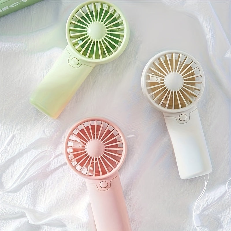 Ultra-Portable Mini Battery Fan - Handheld & Convenient, Instantly Cool Anywhere - Perfect for Office, Outdoor, Travel, Camping - On-the-Go Comfort Solution (AAA Batteries Not Included)