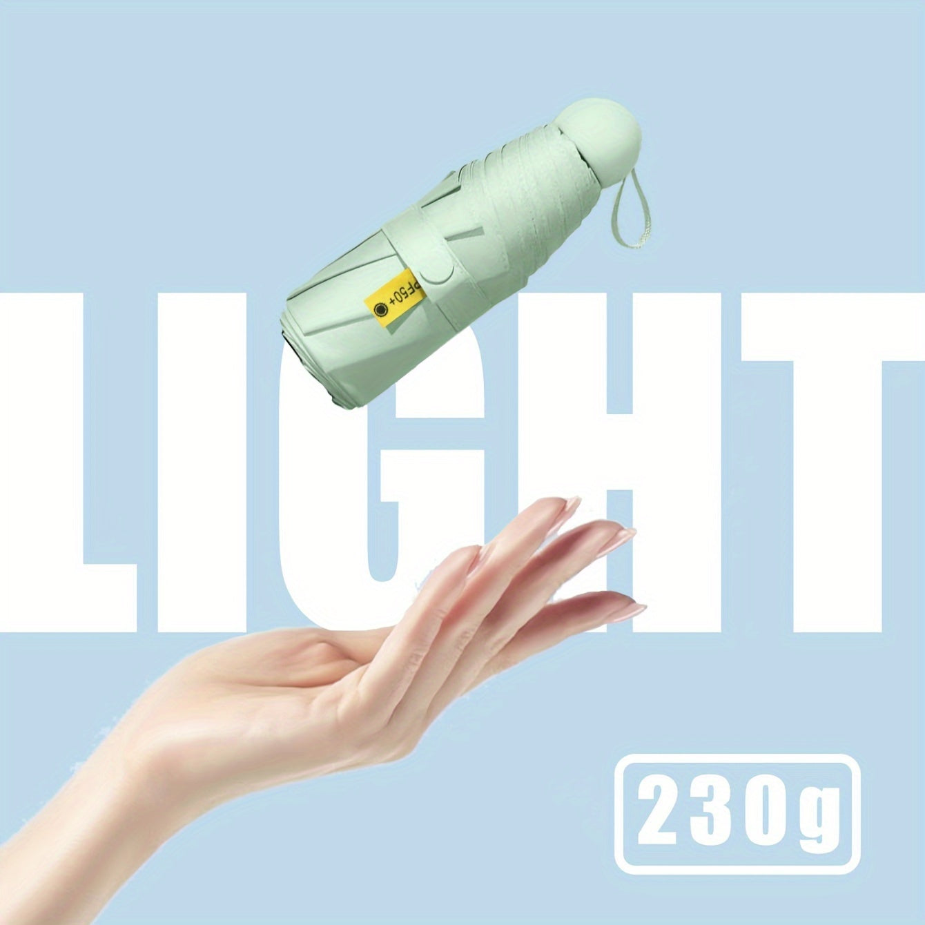 1pc Mini Travel Umbrella with Box, Lightweight Portable Manual Opening Umbrella, Small Compact UV Umbrella to Block the Sun, Suitable for Sunny and Rainy Days