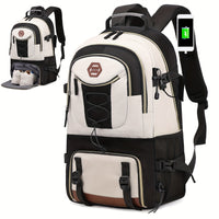 Outdoor Travel Backpack With Large Capacity For Sports Camping, Suitable For Men And Women With 17-inch Laptop Compartment