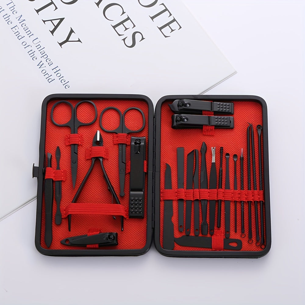 Nail Clippers Manicure Tool Set, With Portable Travel Case, Cuticle Nippers And Cutter Kit, Professional Nail Clippers Pedicure Kit, Grooming Kit For Travel