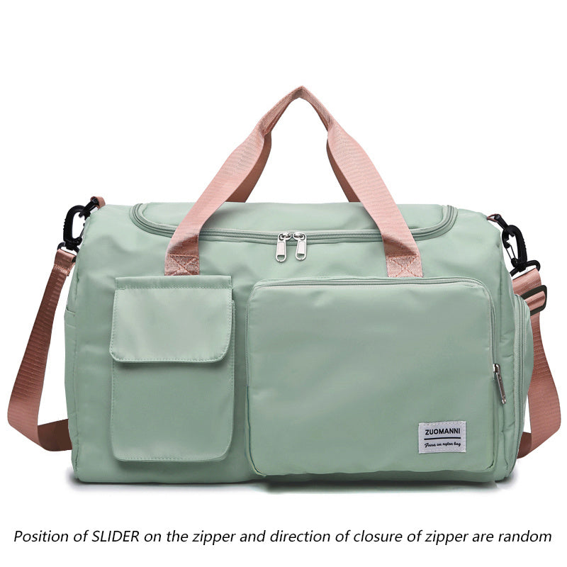 Unisex Large Capacity Travel Bag - Nylon, Gym Tote with Multiple Compartments, Adjustable Strap, and Durable Handles, Ideal for Women'S Duffle Bag, Gym Bag | Adjustable Strap Bag | Durable Handle Bag, Gym Bag