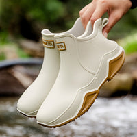 Trendy Outdoor Non-slip Rain Boots, Waterproof Shoes, Rain Shoes For Women & Men