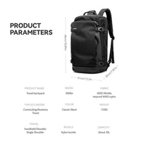 Travel Backpack For Air Travel,Durable Large 30L TSA Flight Approved Carry-on Luggage Hand,Water Resistant Business Rucksack,Wee