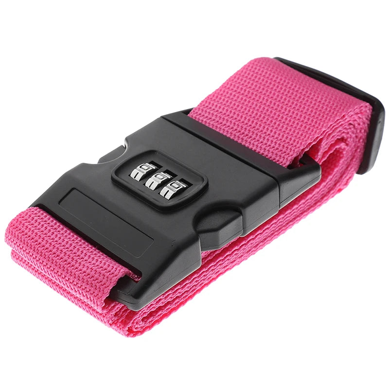 1Pc Travel Luggage Suitcase Secure Lock Durable Nylon Packing Strap Belt