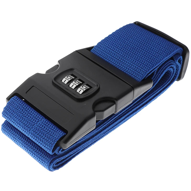 1Pc Travel Luggage Suitcase Secure Lock Durable Nylon Packing Strap Belt
