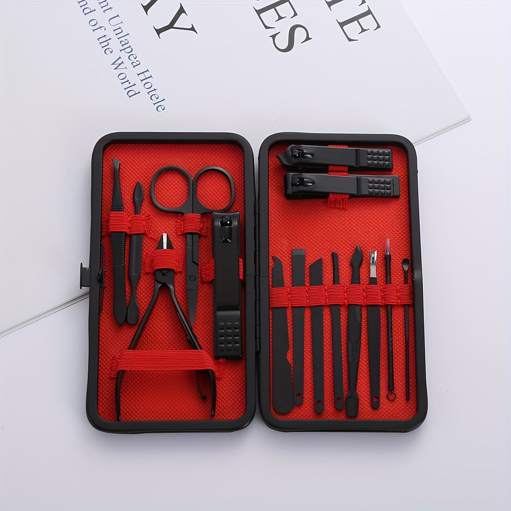 Nail Clippers Manicure Tool Set, With Portable Travel Case, Cuticle Nippers And Cutter Kit, Professional Nail Clippers Pedicure Kit, Grooming Kit For Travel