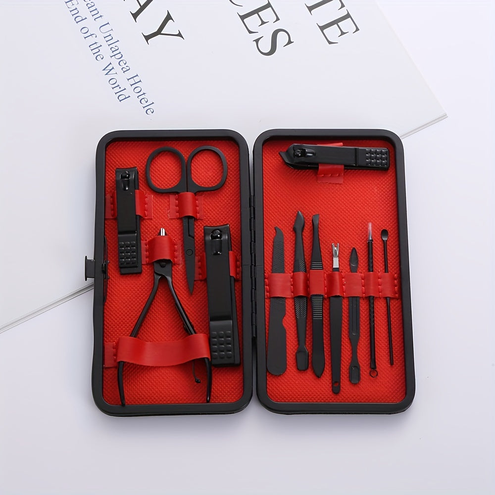 Nail Clippers Manicure Tool Set, With Portable Travel Case, Cuticle Nippers And Cutter Kit, Professional Nail Clippers Pedicure Kit, Grooming Kit For Travel