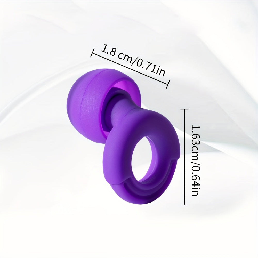 1 Pair Reusable Silicone Ear Plugs - Comfortable for Concerts, Sleep, Focus, And Travel with Storage Case