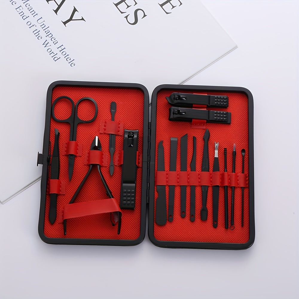 Nail Clippers Manicure Tool Set, With Portable Travel Case, Cuticle Nippers And Cutter Kit, Professional Nail Clippers Pedicure Kit, Grooming Kit For Travel
