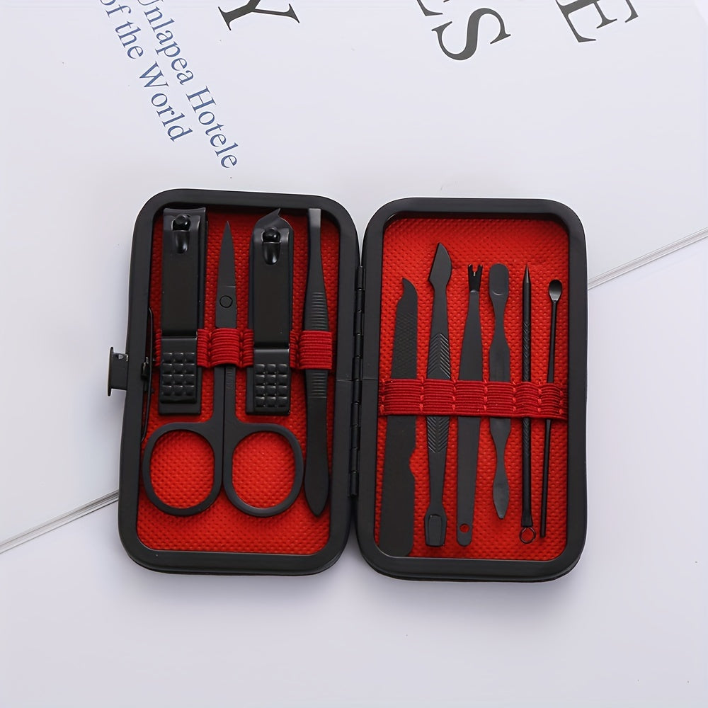 Nail Clippers Manicure Tool Set, With Portable Travel Case, Cuticle Nippers And Cutter Kit, Professional Nail Clippers Pedicure Kit, Grooming Kit For Travel