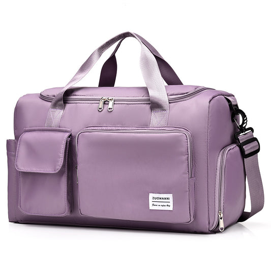 Unisex Large Capacity Travel Bag - Nylon, Gym Tote with Multiple Compartments, Adjustable Strap, and Durable Handles, Ideal for Women'S Duffle Bag, Gym Bag | Adjustable Strap Bag | Durable Handle Bag, Gym Bag