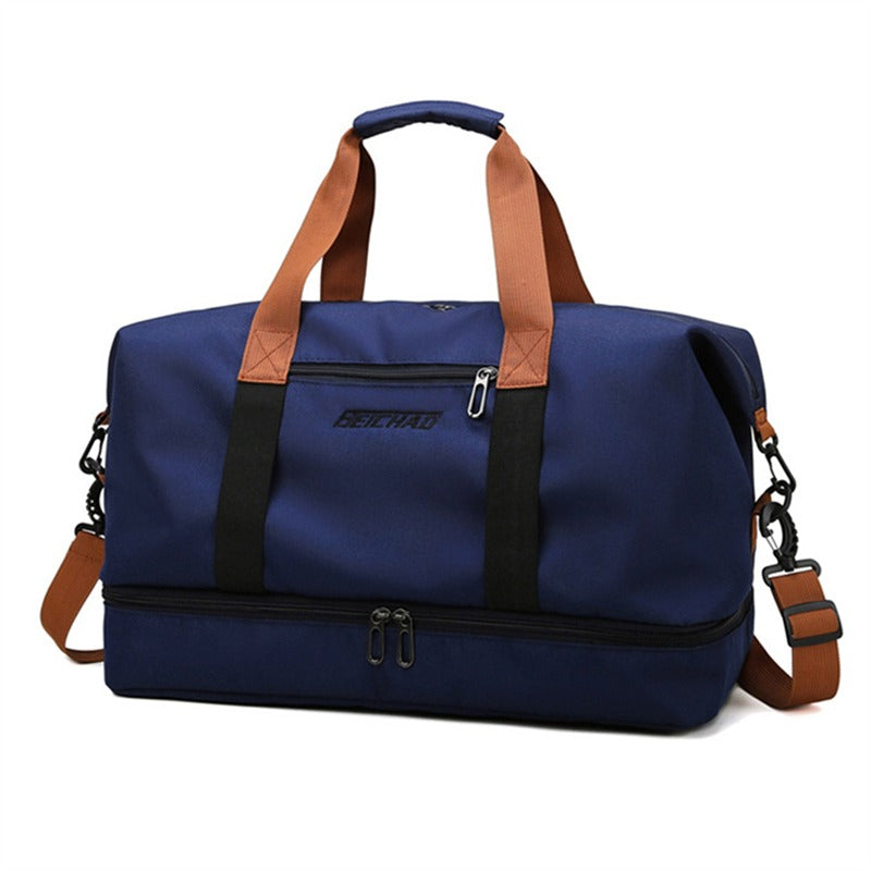 BERARDO Large Capacity Travel Bag for Men & Women, Durable Oxford Cloth Duffel with Dry/Wet Separation, Fixed Shoulder Strap in Multiple Colors - Ideal for Sports, Weekend Getaways & Casual Use, Duffle Bag for Travel
