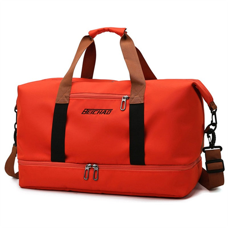 BERARDO Large Capacity Travel Bag for Men & Women, Durable Oxford Cloth Duffel with Dry/Wet Separation, Fixed Shoulder Strap in Multiple Colors - Ideal for Sports, Weekend Getaways & Casual Use, Duffle Bag for Travel