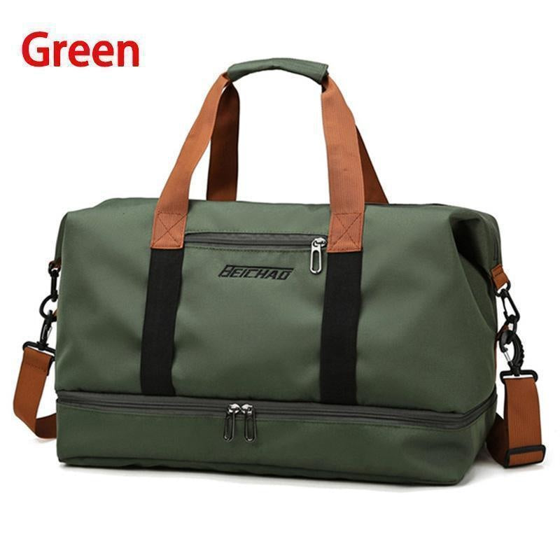 BERARDO Large Capacity Travel Bag for Men & Women, Durable Oxford Cloth Duffel with Dry/Wet Separation, Fixed Shoulder Strap in Multiple Colors - Ideal for Sports, Weekend Getaways & Casual Use, Duffle Bag for Travel