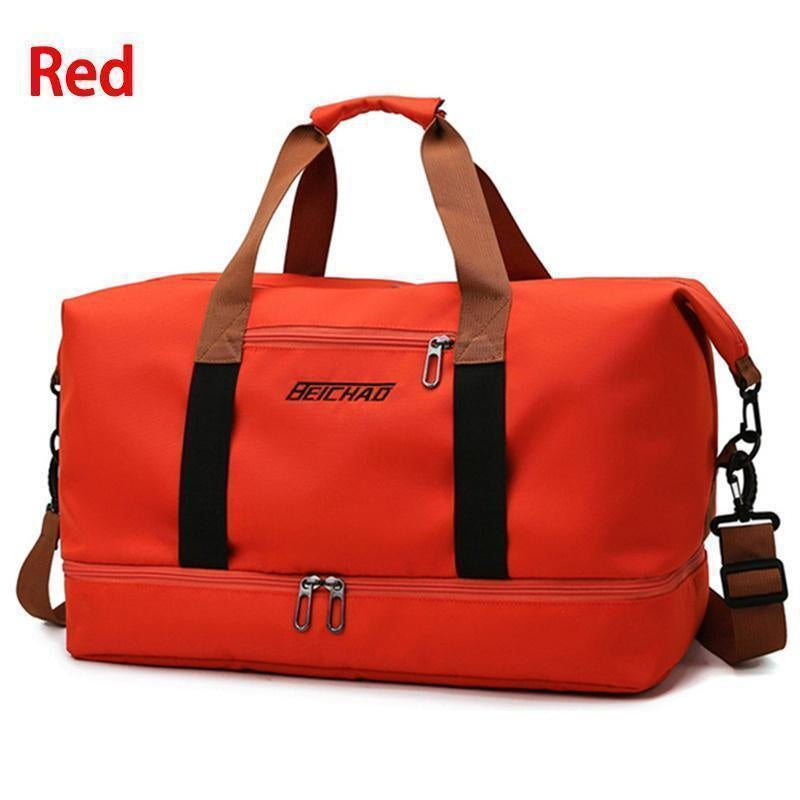 BERARDO Large Capacity Travel Bag for Men & Women, Durable Oxford Cloth Duffel with Dry/Wet Separation, Fixed Shoulder Strap in Multiple Colors - Ideal for Sports, Weekend Getaways & Casual Use, Duffle Bag for Travel