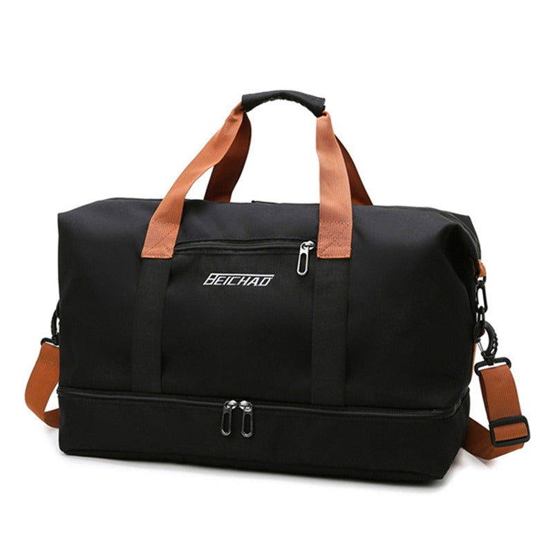 BERARDO Large Capacity Travel Bag for Men & Women, Durable Oxford Cloth Duffel with Dry/Wet Separation, Fixed Shoulder Strap in Multiple Colors - Ideal for Sports, Weekend Getaways & Casual Use, Duffle Bag for Travel