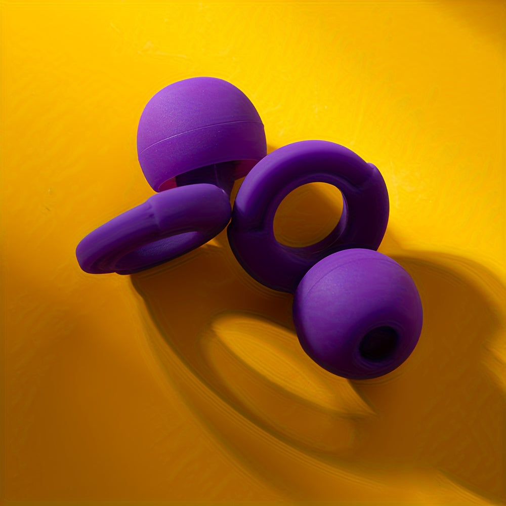 1 Pair Reusable Silicone Ear Plugs - Comfortable for Concerts, Sleep, Focus, And Travel with Storage Case