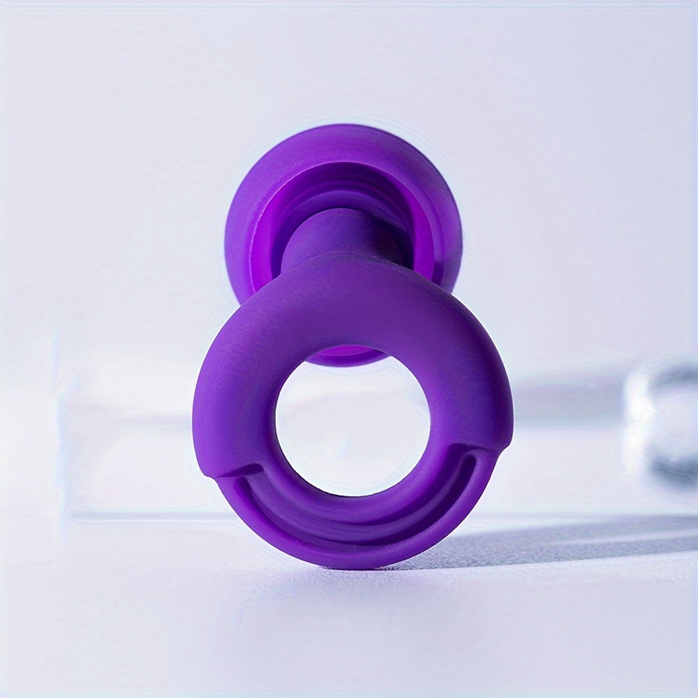 1 Pair Reusable Silicone Ear Plugs - Comfortable for Concerts, Sleep, Focus, And Travel with Storage Case