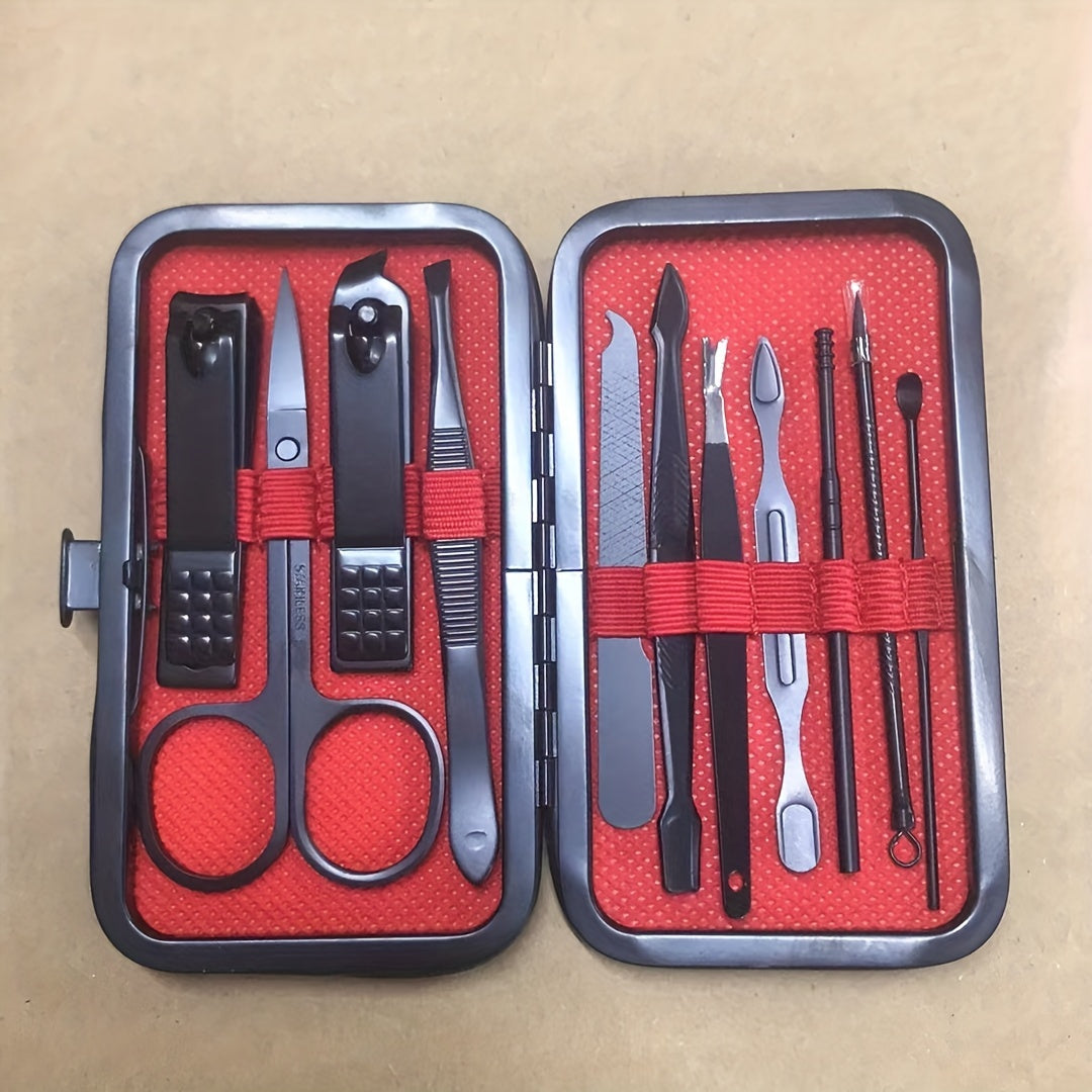 Nail Clippers Manicure Tool Set, With Portable Travel Case, Cuticle Nippers And Cutter Kit, Professional Nail Clippers Pedicure Kit, Grooming Kit For Travel